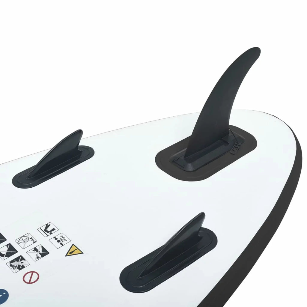 Inflatable Paddleboard Set Charcoal and White