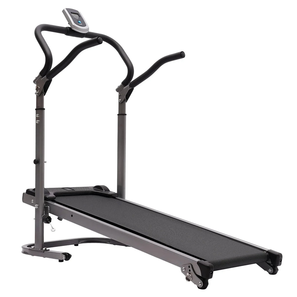 ZhdnBhnos Foldable Treadmill with Incline Home Gym Compact Walking Running Machine LED Monitor 264.55lbs Charcoal