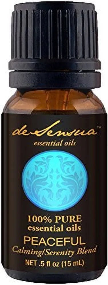 Peaceful Oil - Calming/Serenity Blend, 100 Pure Essential Oils - Tangerine, Ylang Ylang, Bergamot, Orange, Blue Tansy, Lemon, a