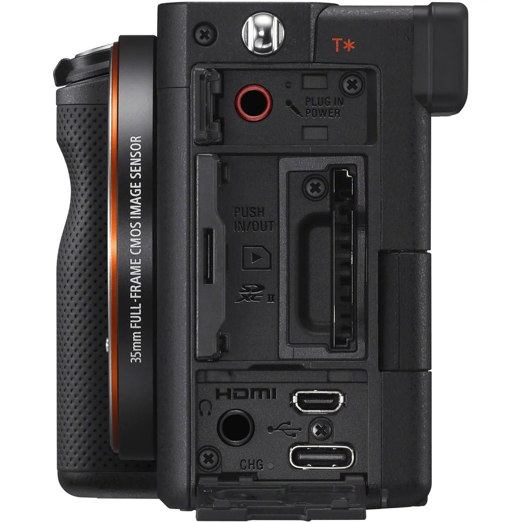 Sony Alpha a7C Mirrorless Digital Camera (Body Only, Midnight with Essential Accessory Bundle - Includes: SanDisk Extreme PRO 64GB Memory Card, 2x Seller Supplied Replacement FZ100 Batteries & More