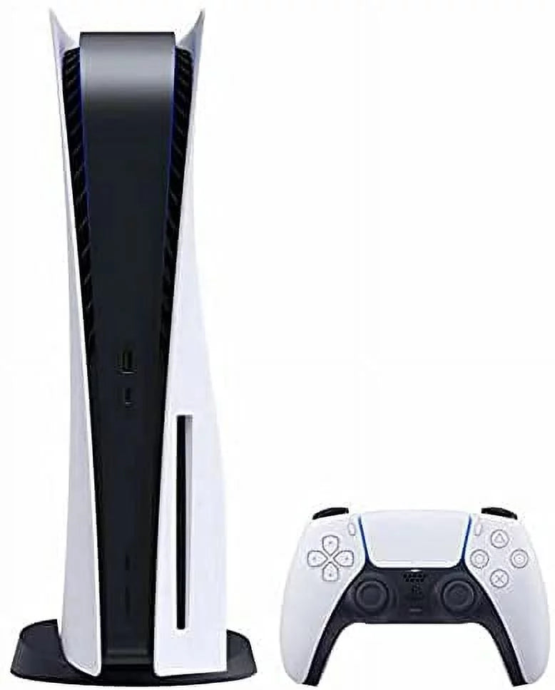 TEC Sony PlayStation_PS5 Gaming Console (Disc Version) with One Extra Controller Plus Dual Charging Station Bundle