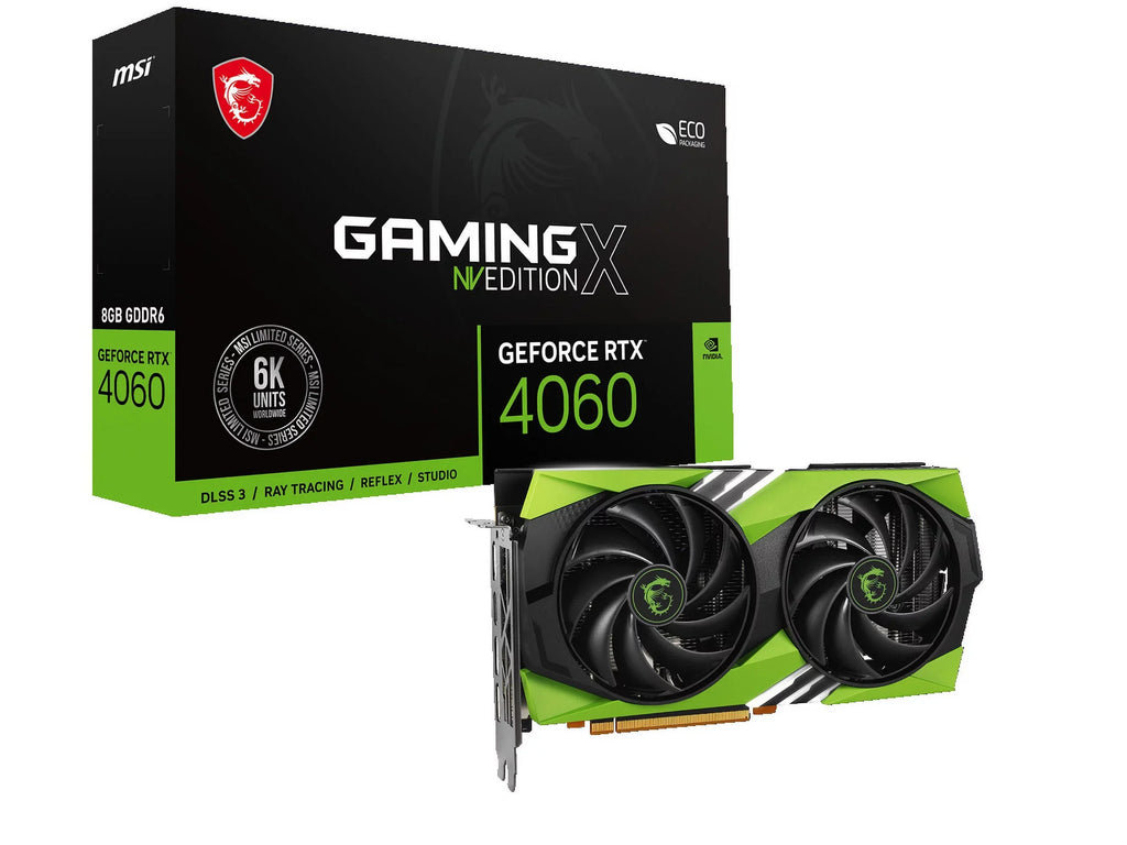 MSI NVIDIA GeForce RTX 4060 Graphic Card - 8 GB GDDR6 - 7680 x 4320 - 2.61 GHz Boost Clock - 128 bit Bus Width - PCI Express 4.0 x8 - DisplayPort - 3 x DisplayPort - HDMI