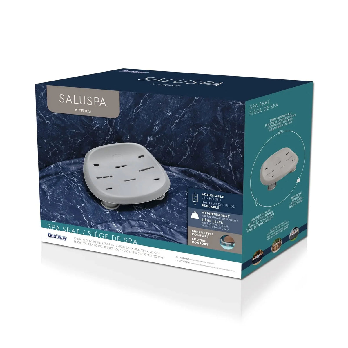 Bestway Coleman Honolulu AirJet Hot Tub with 6-Pack SaluSpa Spa Seat