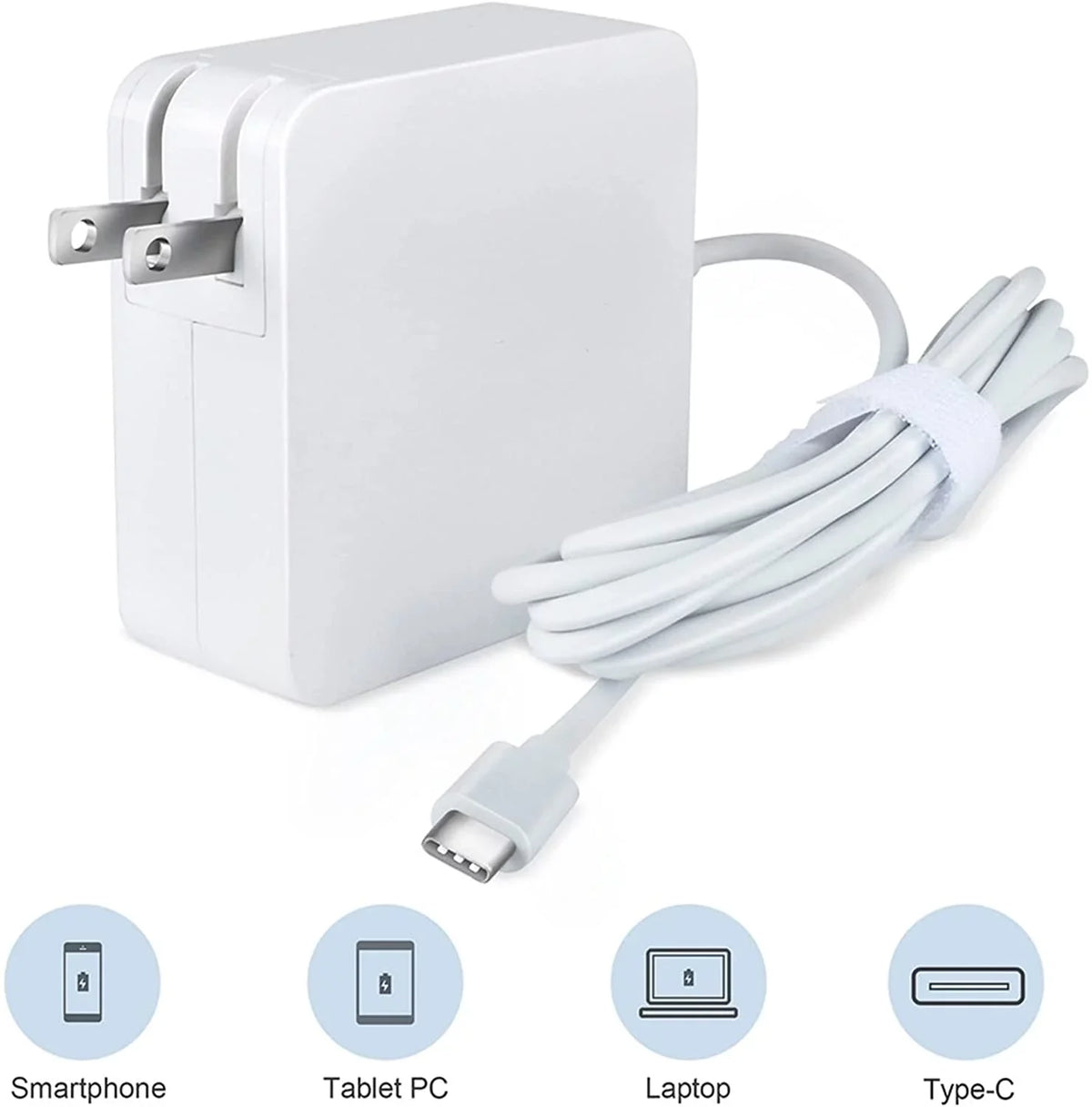 K-MAINS White 65W AC Adapter Charger Replacement for ThinkPad T580 P51s P52s Power Supply Cord Mains
