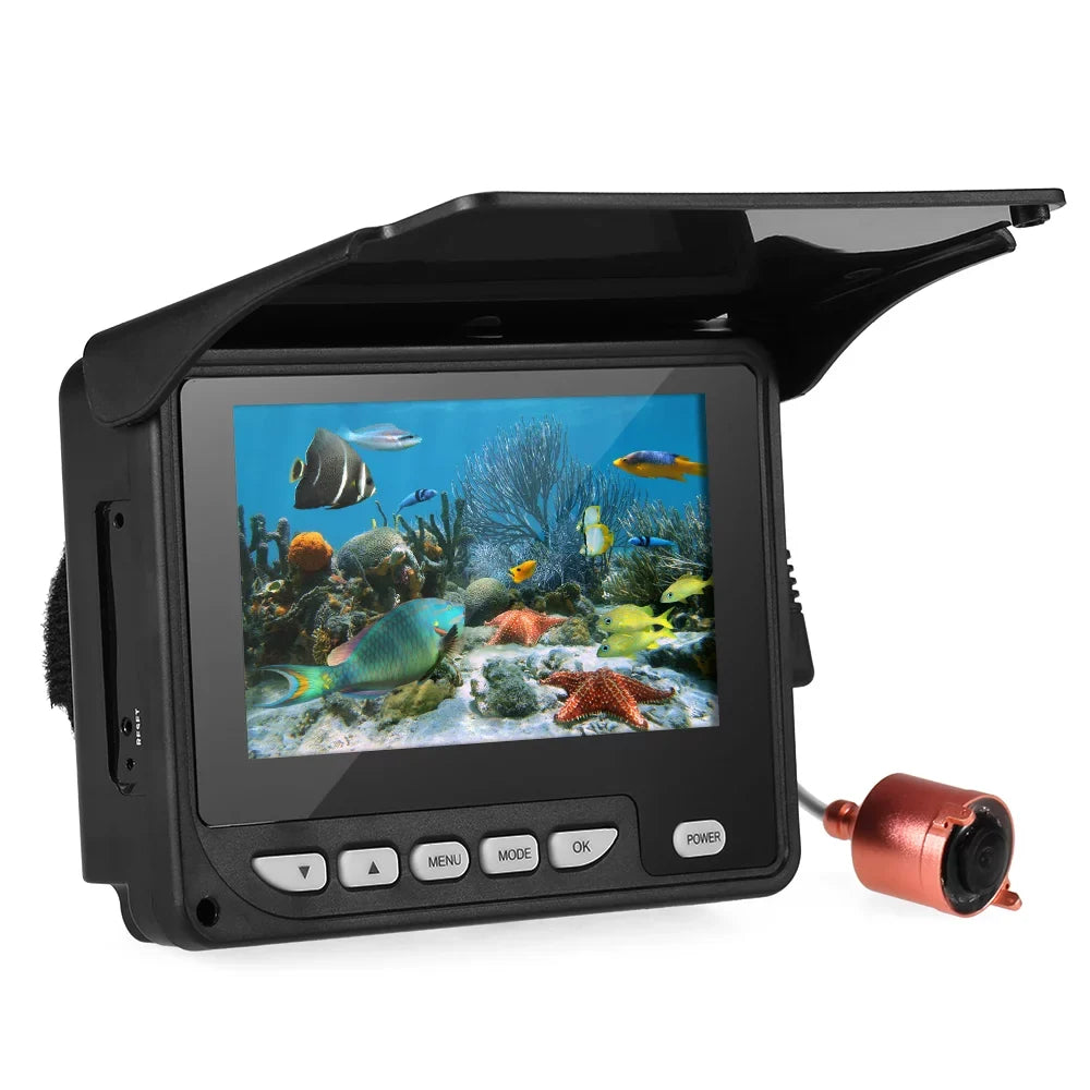 Nebublu 4.3 Inch Underwater Fishing Camera, Fish Finder with Night Vision, 20M Cable, Carry Bag