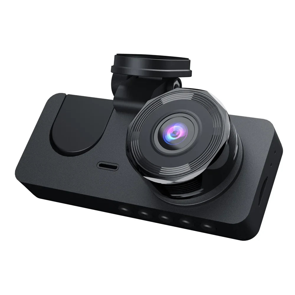 Shinysix 1080P DVR Dash Camera Front & Inside & Rear Camera Driving Recorder 2 Centimeter Screen Dashcam Support Night-Vision Loop Recording Motion Detection One-Key Lock