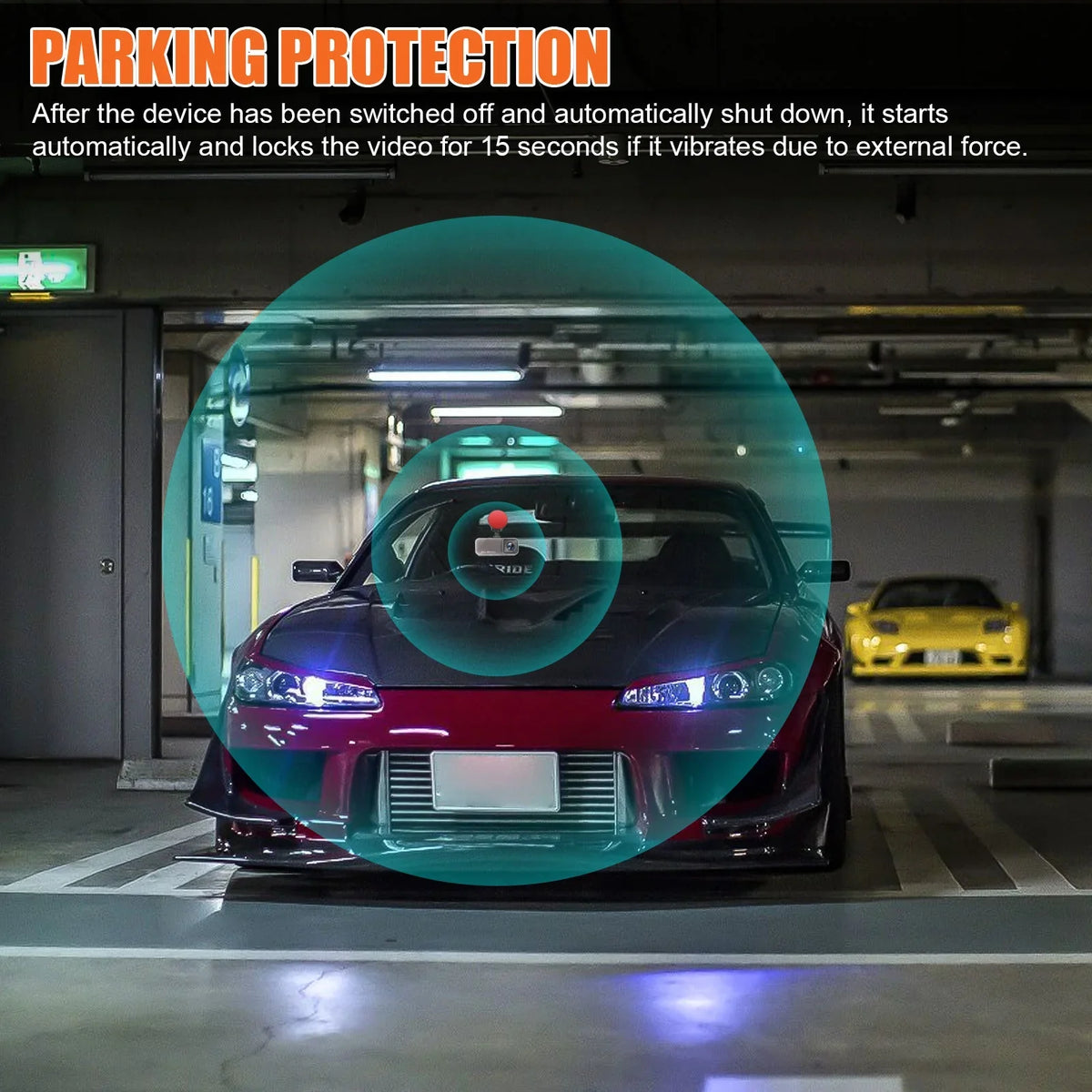 TSV Dual Dash Cam, 1080P Front and Rear Dual Dash Camera for Cars, Inch Display, 170° Wide Angle Dashboard Camera Recorder with Parking Monitoring, Motion Detection, G-Sensor, WDR, Dark