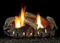 Empire Comfort Systems 30" Stacked Aged Oak Logset with Millivolt VF/V Slope Glaze Burner, LP