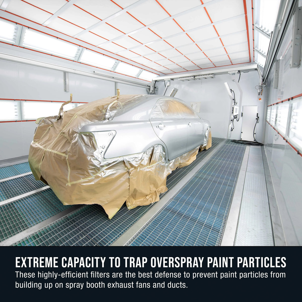Master Elite Premium Paint Spray Booth Exhaust Filter Roll, 20.5" x 300' - 18 Gram Heavy-Duty Fiberglass Paint Arrestor - Captures Traps Overspray Paint Particles in Auto Autobody Refinish Booths