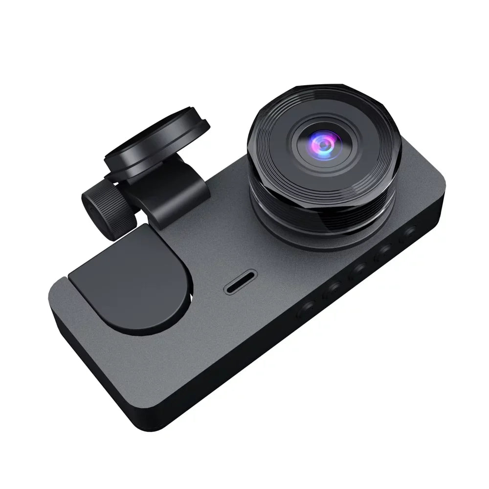 Shinysix 1080P DVR Dash Camera Front & Inside & Rear Camera Driving Recorder 2 Centimeter Screen Dashcam Support Night-Vision Loop Recording Motion Detection One-Key Lock
