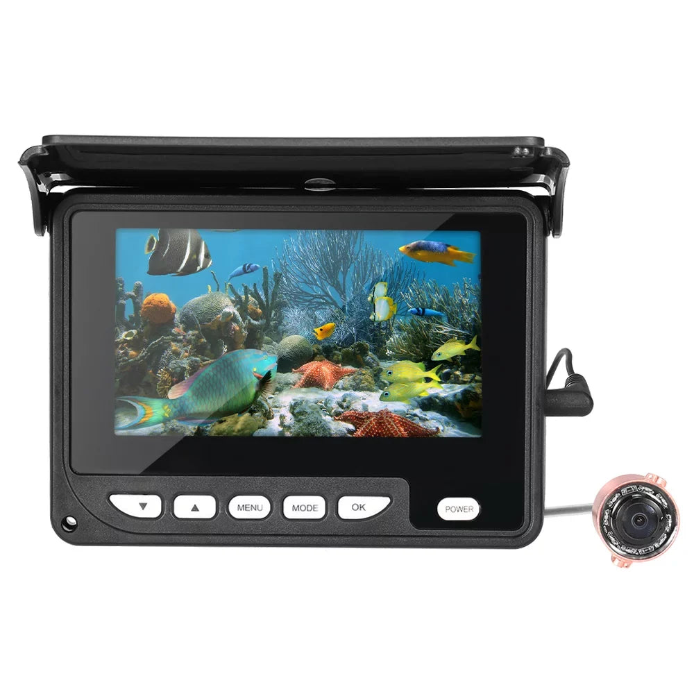 Nebublu 4.3 Inch Underwater Fishing Camera, Fish Finder with Night Vision, 20M Cable, Carry Bag