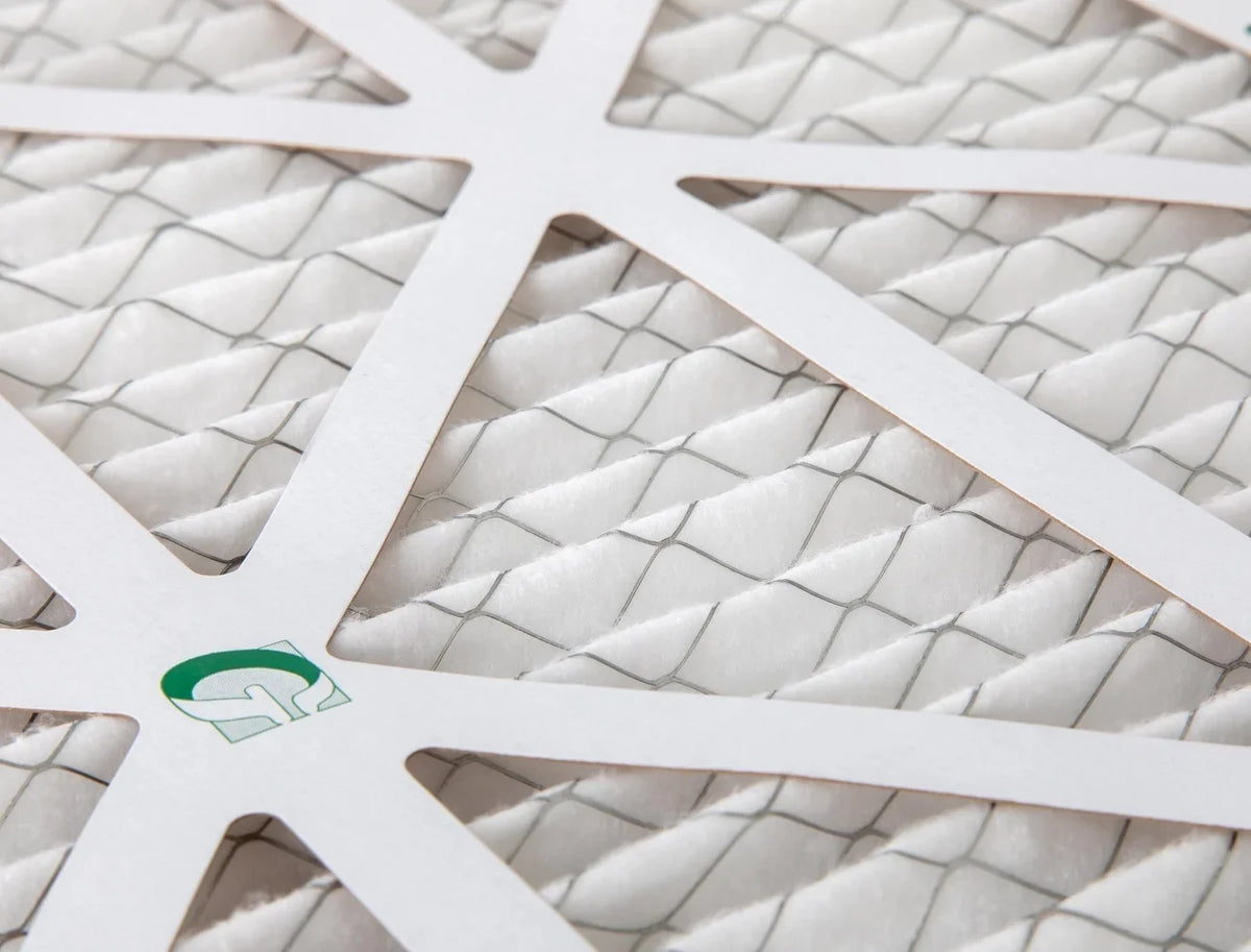 24x24x2 MERV 10 Pleated AC Furnace Air Filters by Glasfloss Industries. ( 8 Pack ) Exact Size: 23-3/8 x 23-3/8 x 1-3/4