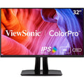 ViewSonic VP3256-4K 32 Unit Premium IPS 4K Ergonomic Monitor with Ultra-Thin Bezels, Color Accuracy, Pantone Validated, HDMI, DisplayPort and USB C for Professional Home and Office