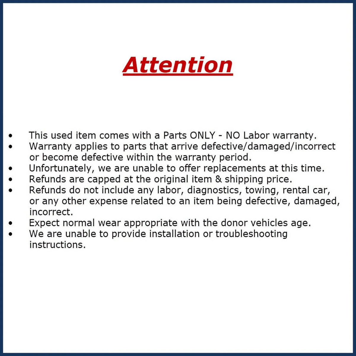 Pre-Owned 2014 BMW X3 3.0 Turbo Charger OEM - Verify Specific Vehicle Fitment In Description - (Good)