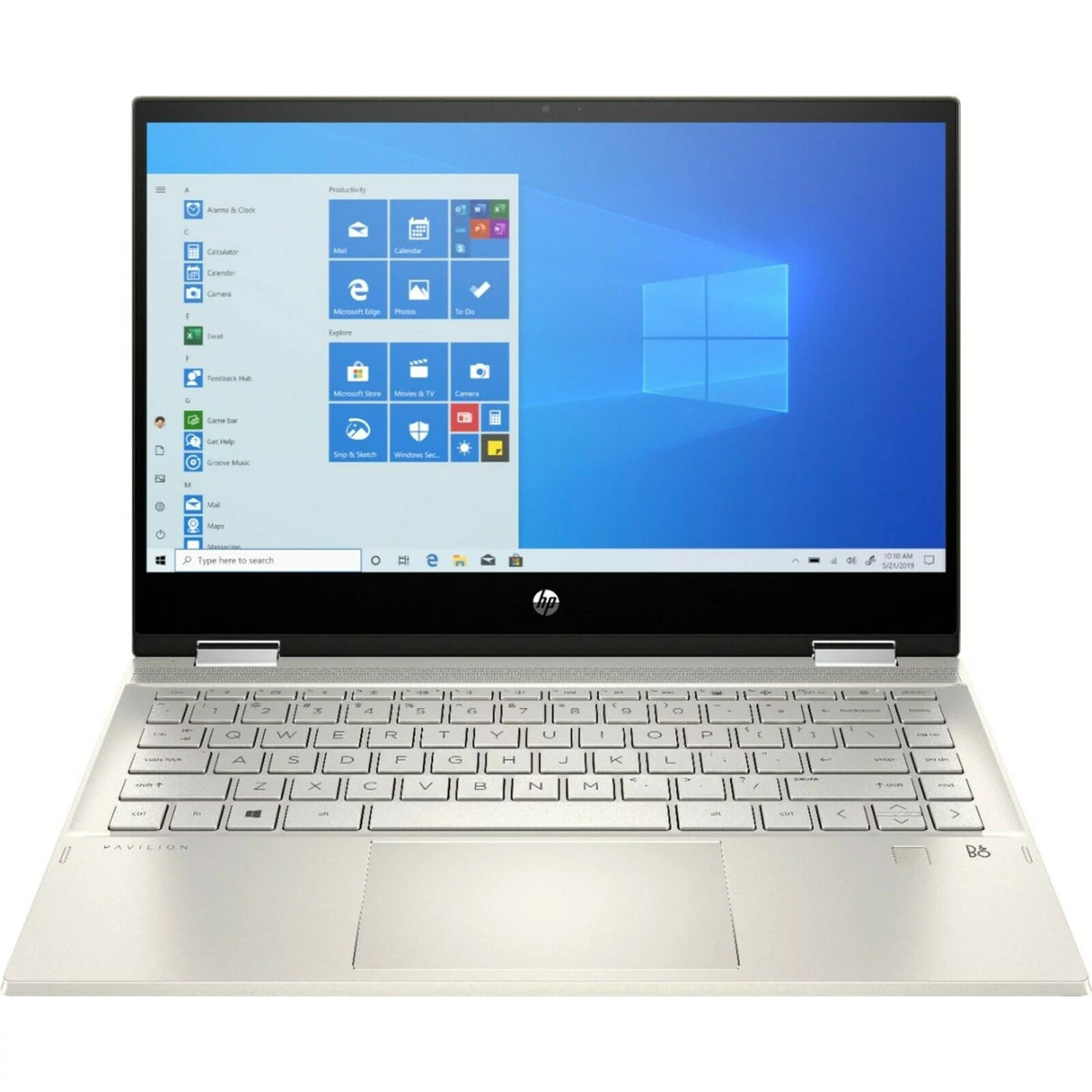HP Pavilion x360 14M-DW1033DX 14" Touch 8GB 512GB SSD Core‚Ñ¢ i5-1135G7 2.4GHz Win10H,Warm Gold (Used)