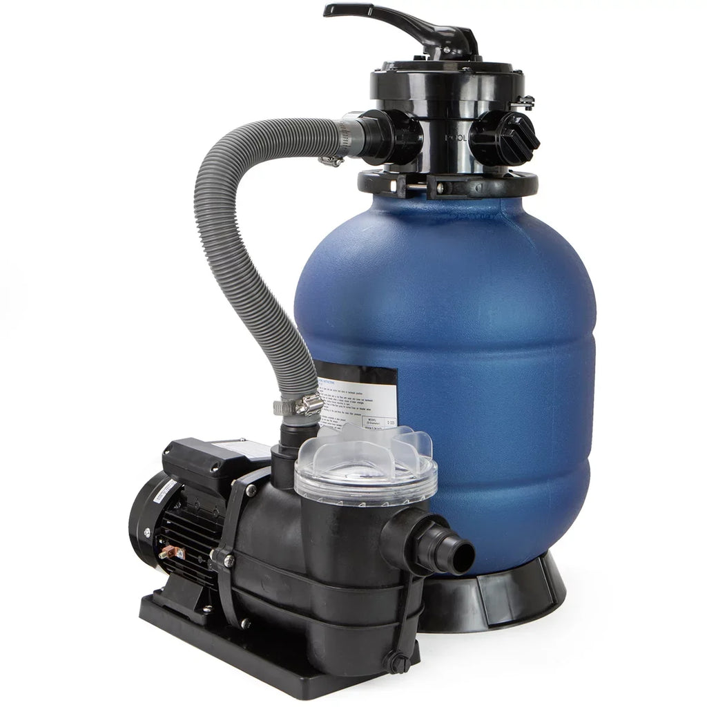 13" Centimeter Sand Filter 4 Way Valve with 3/4HP Pool Pump Above Ground Pool with Stand Set