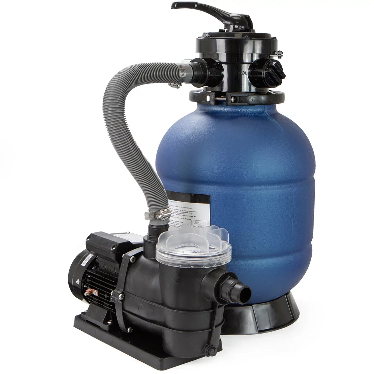 13" Centimeter Sand Filter 4 Way Valve with 3/4HP Pool Pump Above Ground Pool with Stand Set