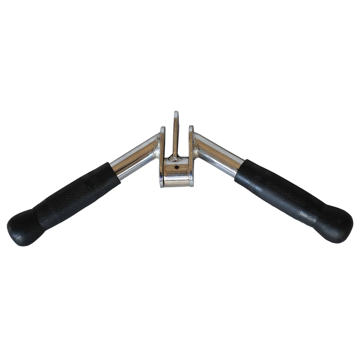 V Shaped Press Down Bar, V-bar Cable Machine Attachments Multi Gym Attachment Tricep Press Down Bar with Rubber Handgrips & Revolving Hanger