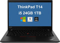 Lenovo ThinkPad T14 14" FHD (Intel 4-Core i5-1135G7, 24GB RAM, 1TB PCIe SSD, UHD Graphics) IPS Business Laptop, Backlit KB, Fingerprint, 2 x Thunderbolt 4, Wi-Fi 6, Webcam, Windows 10 Pro