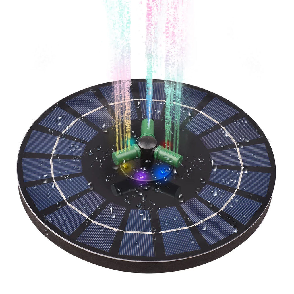 fountain,Led Solar Water Pump With Battery Auto-shut Off With Battery Auto-shut Off 9 Inch 9 Centimeter Bath Nozzle Led Solar 6w Auto-shut Off 9 With Rotatable Nozzle Solar Water Pump Yaliya Qisuo