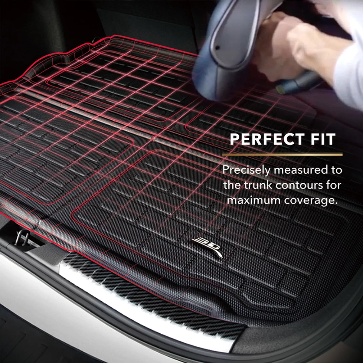 3D MAXpider KAGU Cargo Liner Onyx compatible with MAZDA CX-5 2013-2016 - Cargo Liner