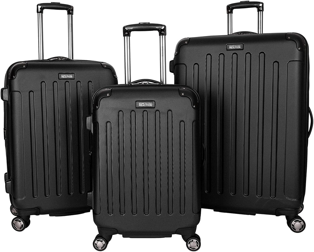 Kenneth Cole REACTION Renegade Luggage Expandable 8-Wheel Spinner Lightweight Hardside Suitcase, Charcoal 3-Piece Set (20"/24"/28") 3-Piece Set (20"/24"/28") Midnight