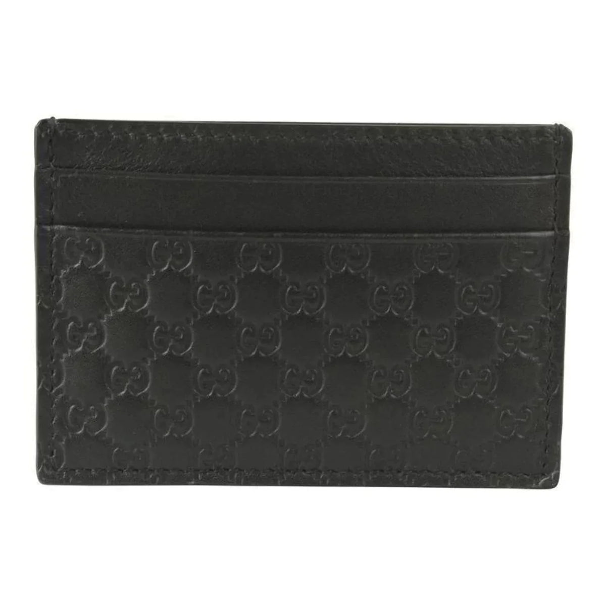 Gucci GG Microguccissima Onyx Calf Leather Small Cardholder Wallet