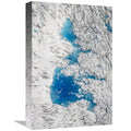Global Gallery Meltwater Lakes on Hubbard Glacier - Wrangell-St. Elias National Park - Alaska Art Print - Matthias Breiter