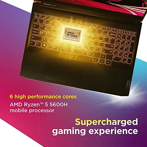 Lenovo IdeaPad Gaming 3 15.6" FHD 120Hz Gaming Laptop, AMD Ryzen 5-5600H, 8GB RAM 1TB SSD, RTX 3050 Ti 4GB GDDR6, Backlit Keyboard, Bluetooth, Webcam, WiFi, Windows 11, Shadow Charcoal
