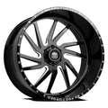 LUXXX HD FORGED LHD PRO 1 HORNET 26X14 6X139.7 -76ET 106.1CB GLOSS Midnight MILLED WHEEL