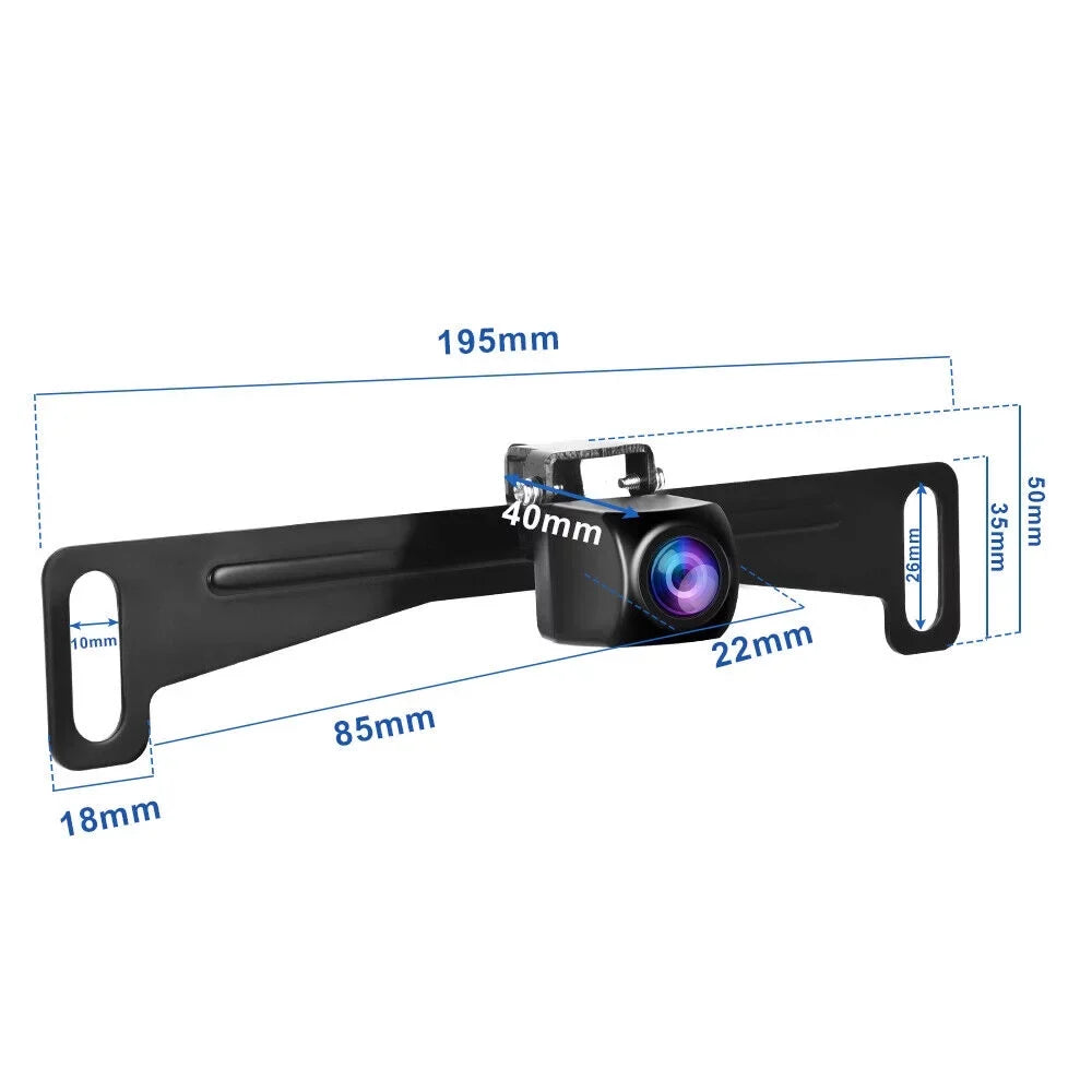 Centimeter HD Monitor Car Backup Reverse Camera Rear View Parking License Plate System