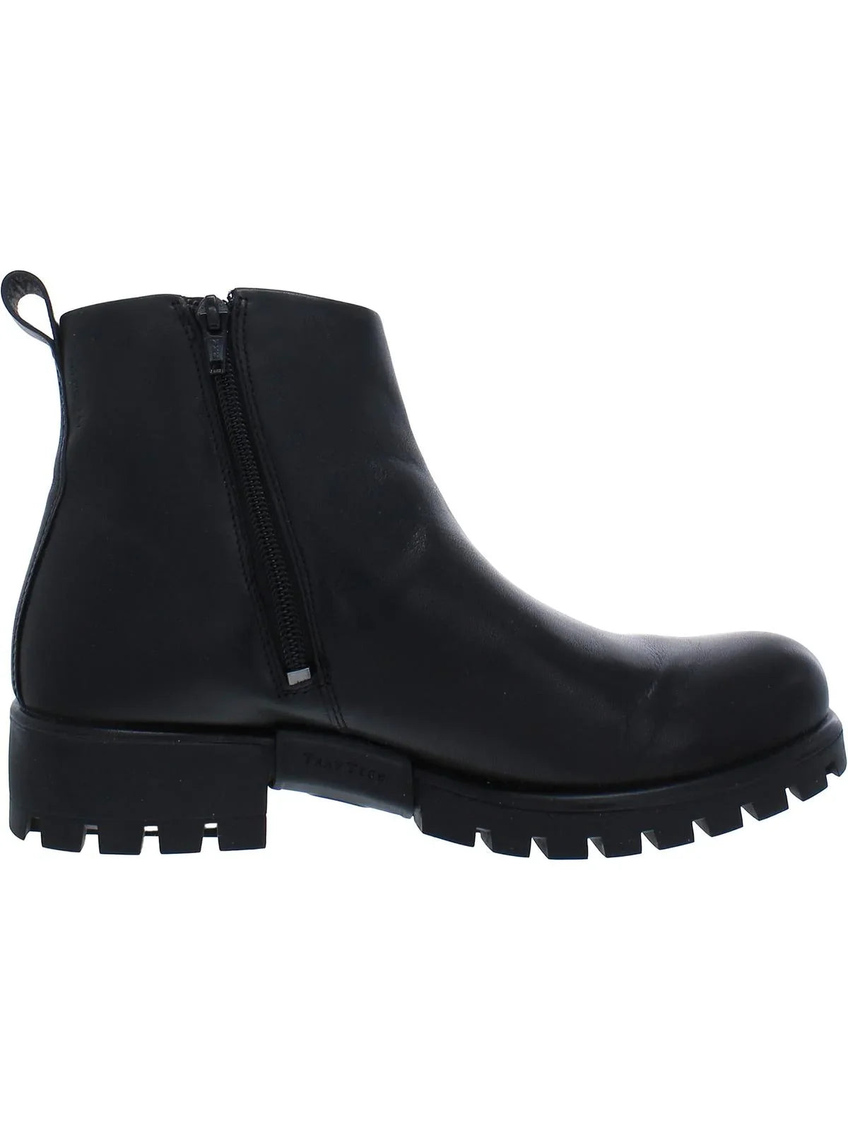 ECCO Womens Modtray Leather Lugged Sole Booties