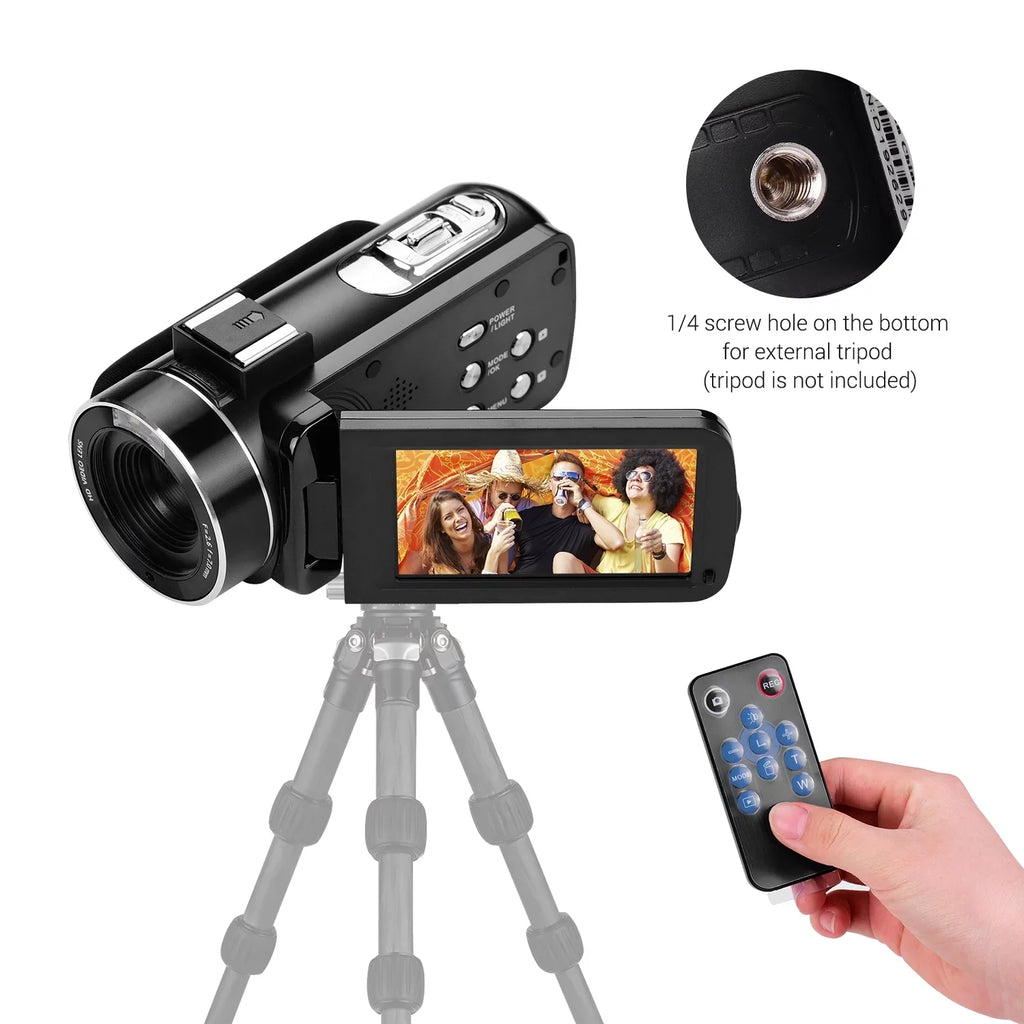 Andoer-2 Video Unit IPS Monitor IPS Monitor Burst 3.0 Unit IPS Monitor Burst Function DV Professional Video 4K Handheld Camera 3.0 Unit Video Camera AINN