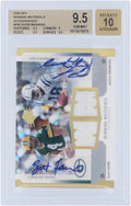Brett Favre and Peyton Manning Autographed 2005 Upper Deck SPX Dual Relic #WMR-FM #13/25 BGS Authenticated 9.5/10 Card - 9.5,9,9.5,9.5 Subgrades - Fanatics Authentic Certified