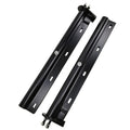 POWERWORKS Dark Straight Spring Loaded Mud Flap Hanger Bracket Mudflap Holder Set 1-1/8" Bolt Spacing 30" Length for Semi Trucks