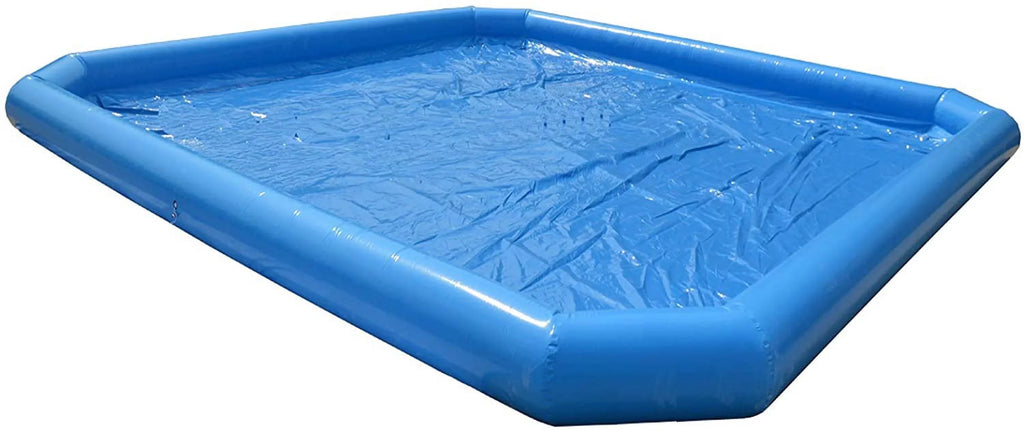 Techtongda Inflatable Family Swimming Pool for Water Walking Ball with Blower 7*7*0.55m Blue