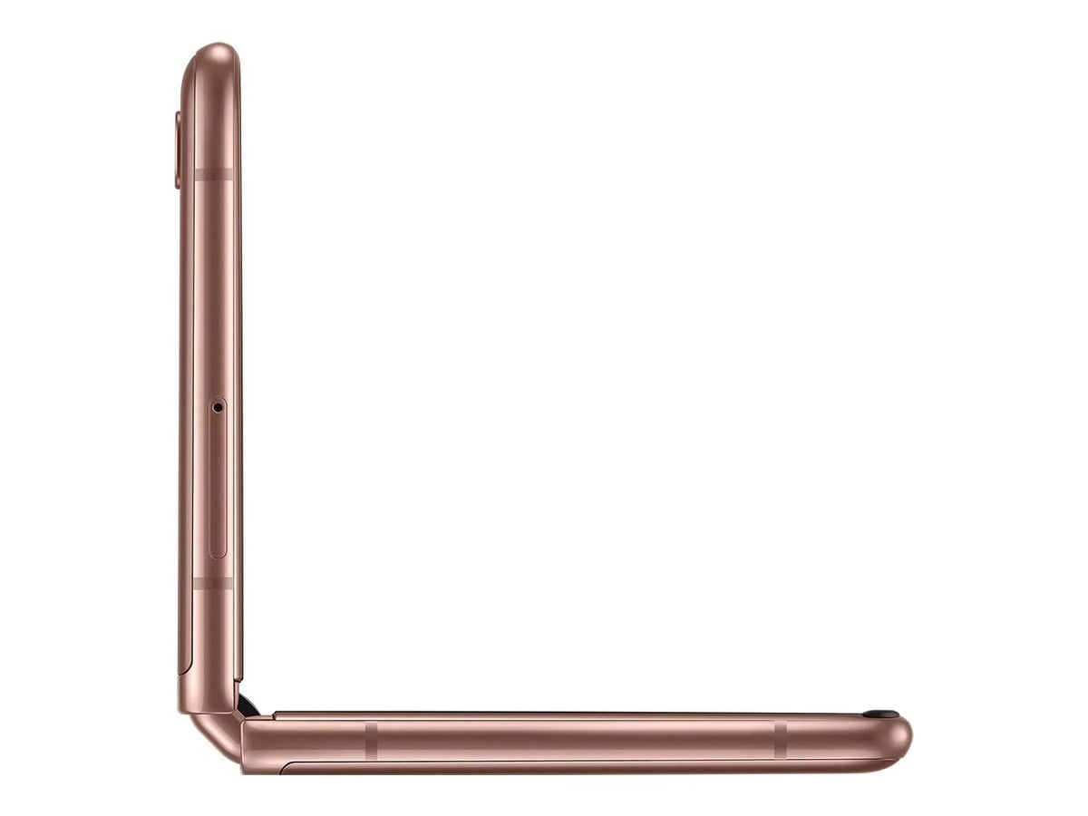 Samsung Galaxy Z Flip 5G - 5G smartphone - dual-SIM - RAM 8 GB / Internal Memory 256 GB - OLED display - 6.7" - 2636 x 1080 pixels - 2x rear cameras 12 MP, 12 MP - front camera 10 MP - mystic bronze