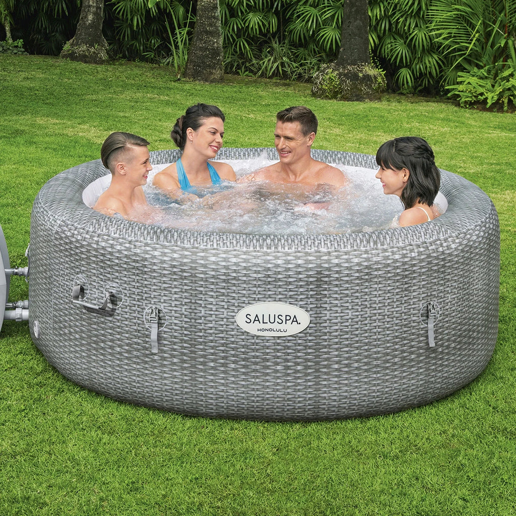 Bestway Coleman Honolulu AirJet Hot Tub with 6-Pack SaluSpa Spa Seat