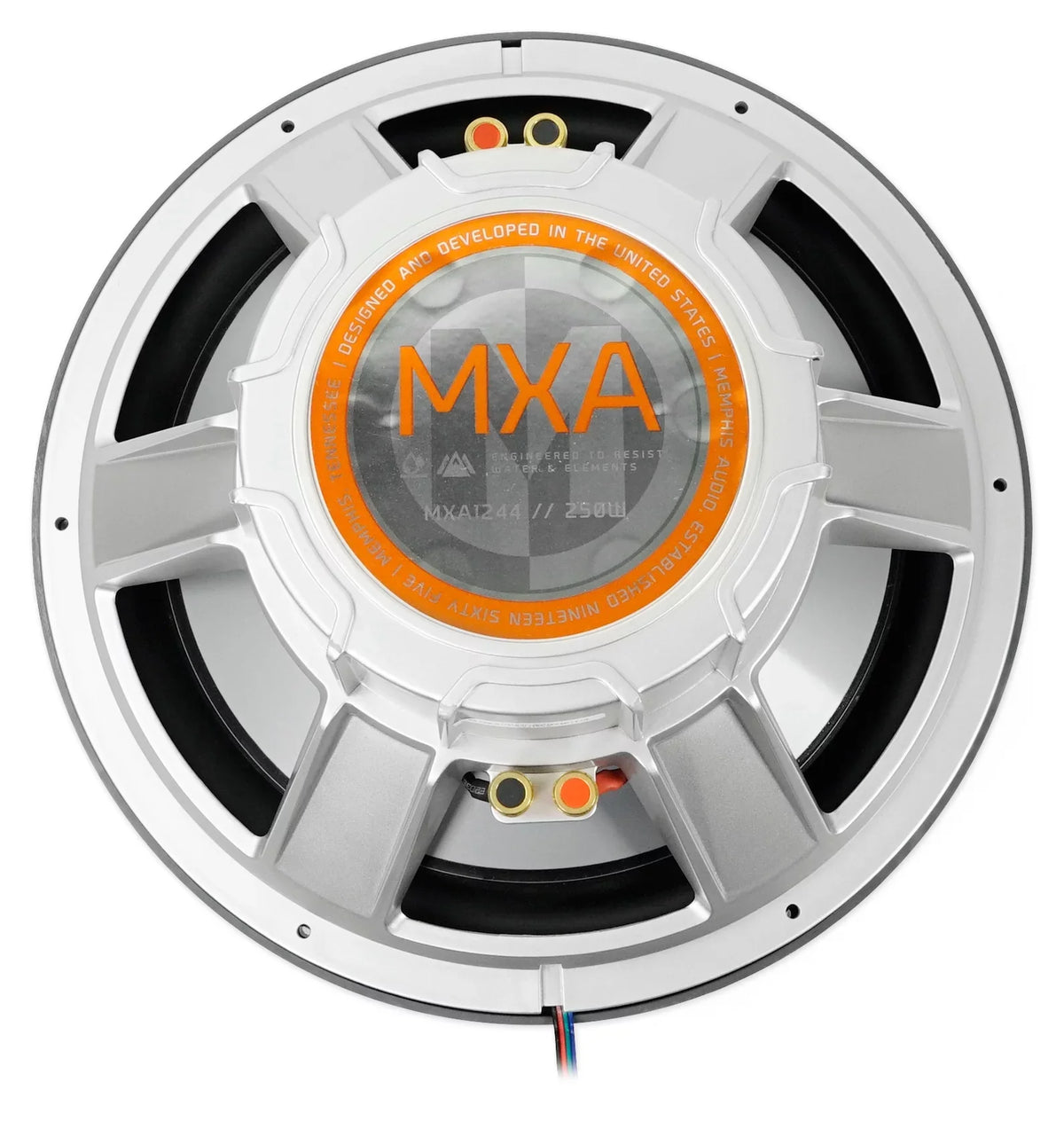 Memphis Audio MXA1244 12" 500 Watt LED Dual 4-Ohm Marine Subwoofer Boat Sub