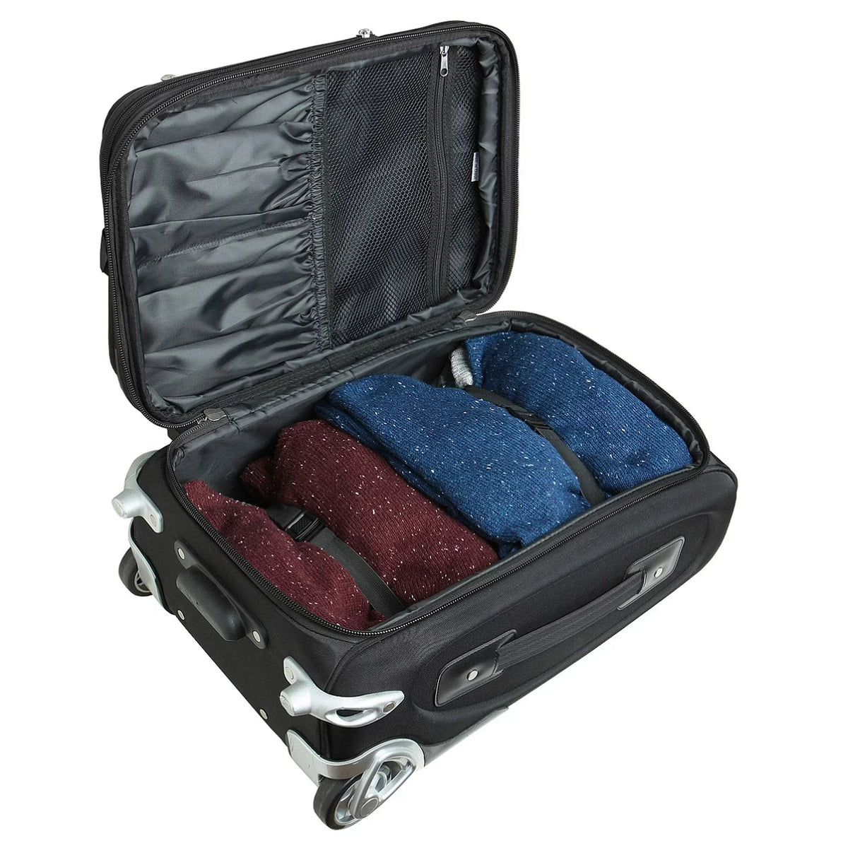 MOJO Charcoal Seattle Seahawks 21" Softside Rolling Carry-On Suitcase