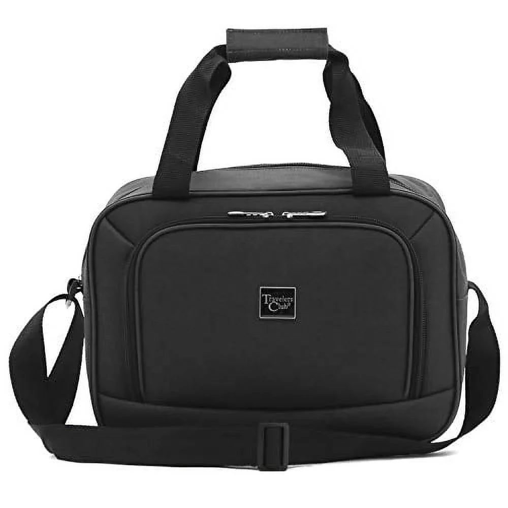 Travelers Club Midtown Hardside 4-Piece Luggage Travel Set, Onyx