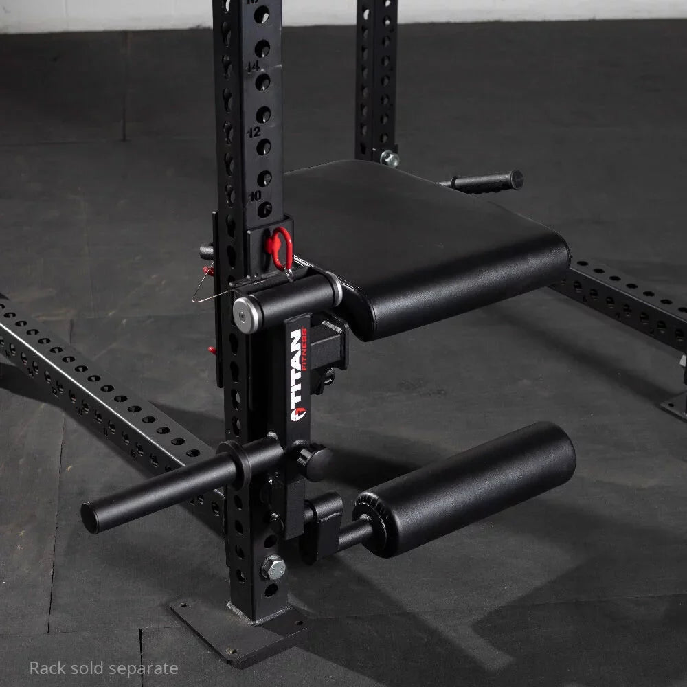 Titan Fitness TITAN Series Plate-Loaded Leg Curl and Extension Rack Attachment, Rated 275 LB, Perform One-Leg Hamstring Curls Or Seated Leg Extensions