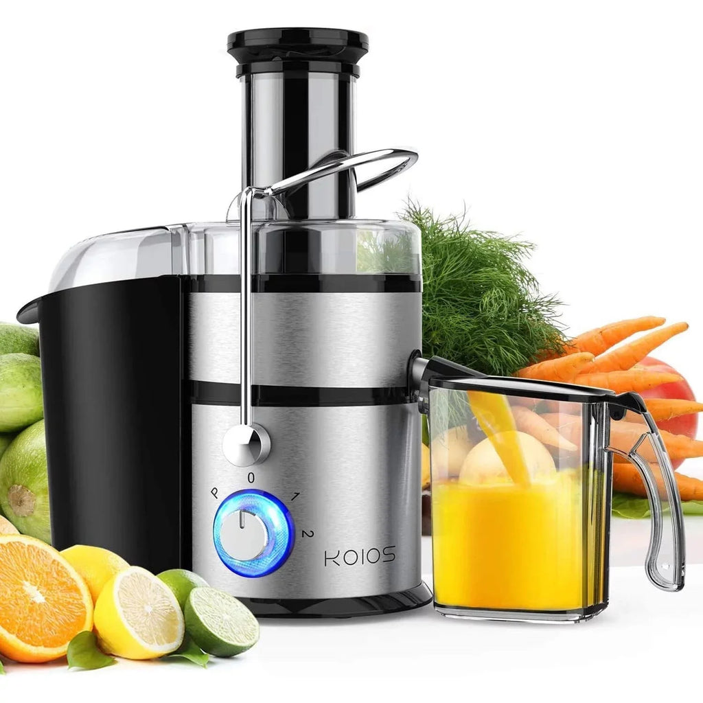 Centrifugal Juicer, Juicer Machine with Pulse Function 3" Wide Chute Extractors for Fruits and Charcoal