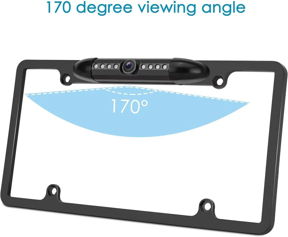 Backup Camera Rearview License Plate Frame for ALPINE X308U Onyx