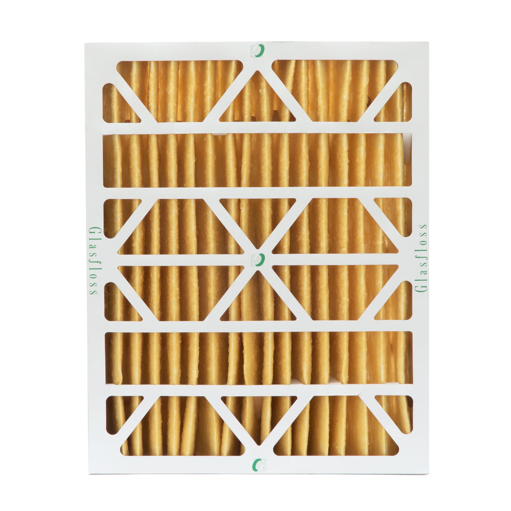 2 Pack of 18x24x4 MERV 11 Pleated 4" Unit Air Filters by Glasfloss. Actual Size: 17-1/2 x 23-1/2 x 3-3/4