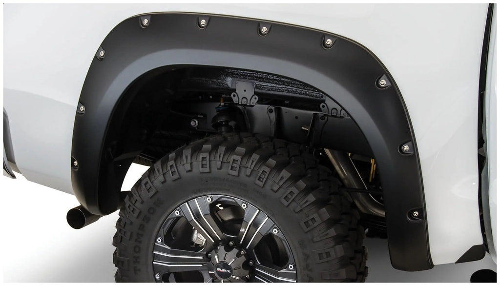 Bushwacker by RealTruck 07-13 Toyota Tundra Fleetside Pocket Style Flares 2pc 66.7/78.7/97.6in Bed - Onyx Compatible with select: 2010 ,2013 Toyota Tundra Crewmax SR5