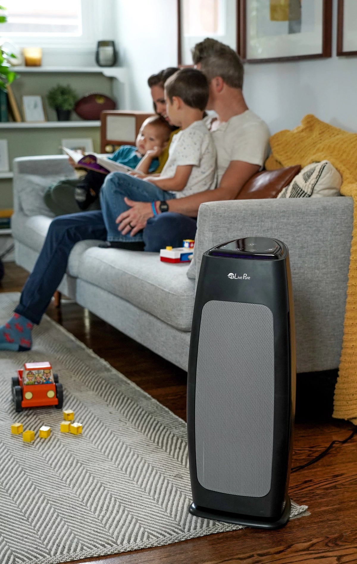 LivePure Sierra LP270THP Series Digital Tall Tower Air Purifier with Permanent Filtration