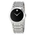 Movado Collection Onyx Dial Stainless Steel Men's Watch 0606781