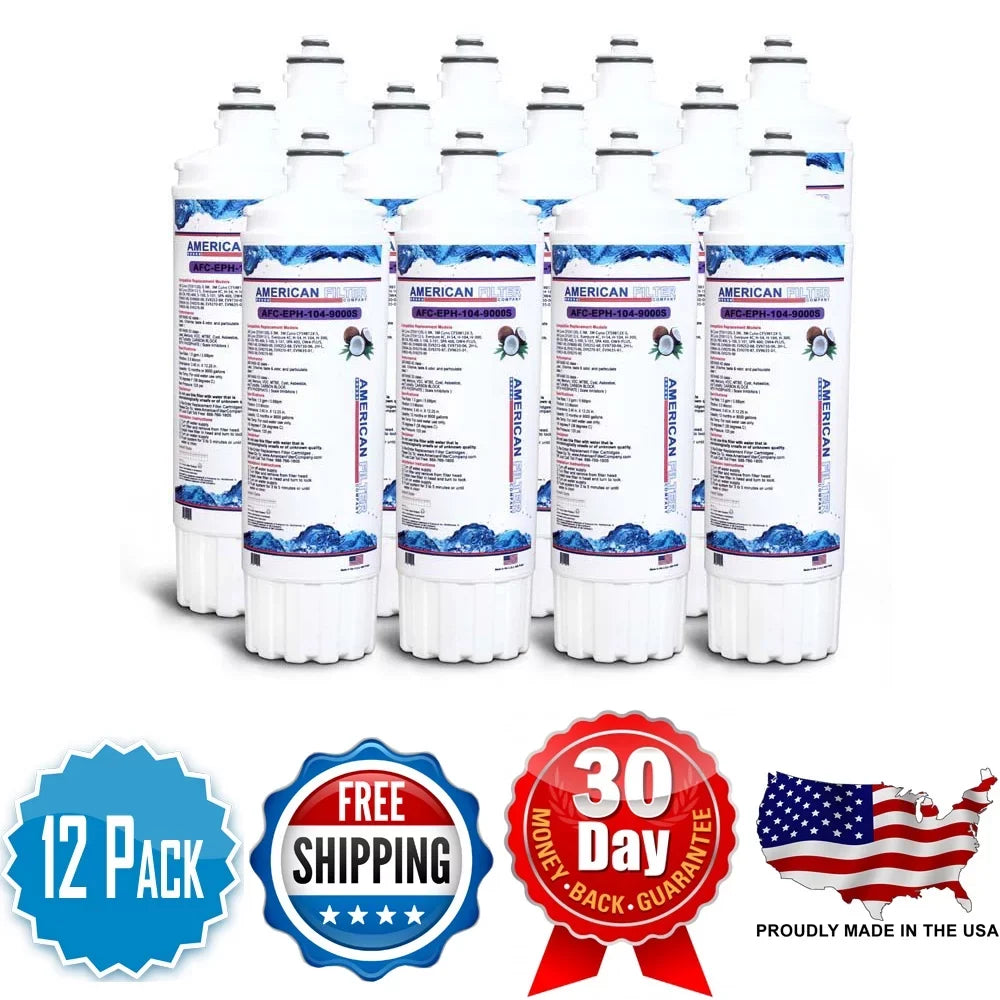 AFC Brand , Water Filters , Model # AFC-EPH-104-9000S , Compatible with EverPure® EV9618-36 - 12 Filters - Made in U.S.A.