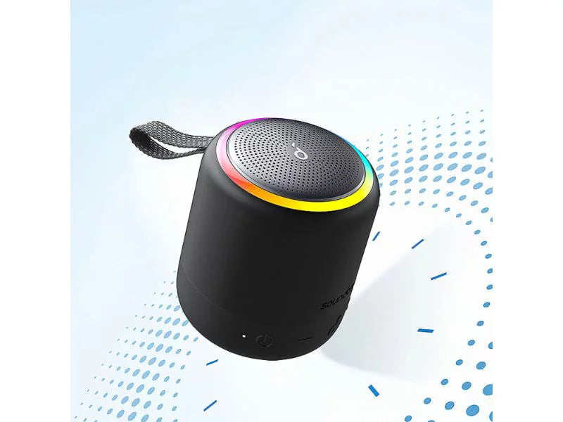 Refurbished Soundcore B3127Z11 Mini 3 Pro Portable Bluetooth Speaker 2-Pack Charcoal 15H Playtime IPX7 Waterproof